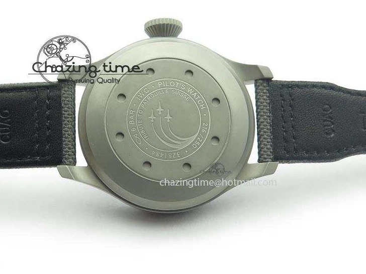 MIROTIME 1230 SunProtective Big Pilot Real PR IW500910 “Patrouille Suisse” ZF 1:1 Best Edition On Gray Nylon Strap 7278